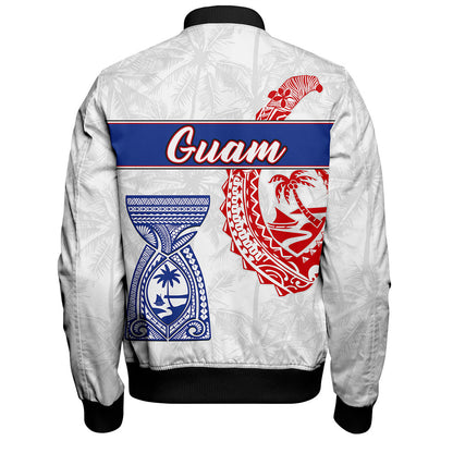 Guam Bomber Jacket Micronesian Hook And Latte Stone Tribal Classic