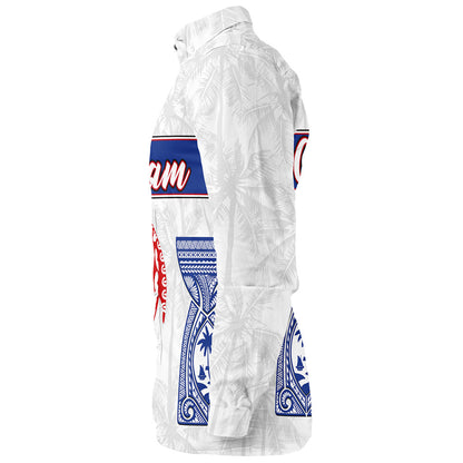 Guam Long Sleeve Shirt Micronesian Hook And Latte Stone Tribal Classic