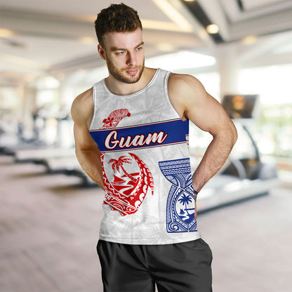 Guam Tank Top Micronesian Hook And Latte Stone Tribal Classic