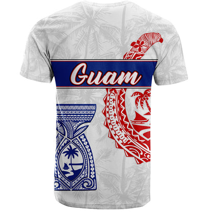 Guam T-Shirt Micronesian Hook And Latte Stone Tribal Classic