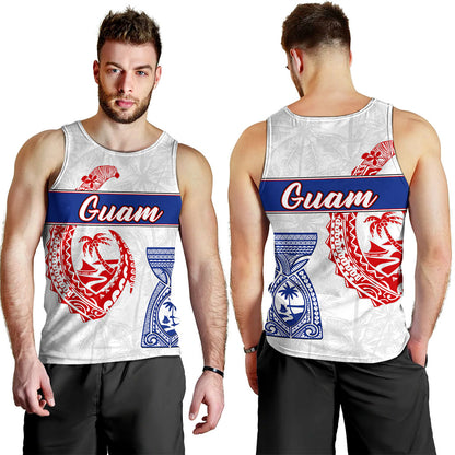 Guam Tank Top Micronesian Hook And Latte Stone Tribal Classic
