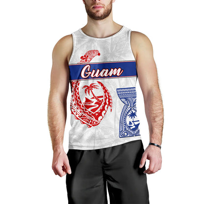Guam Tank Top Micronesian Hook And Latte Stone Tribal Classic