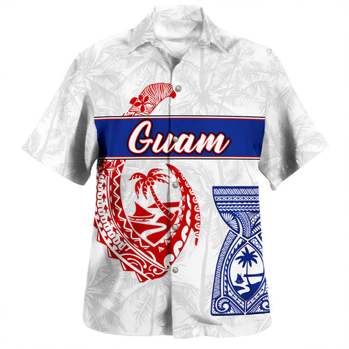Guam Hawaiian Shirt Micronesian Hook And Latte Stone Tribal Classic