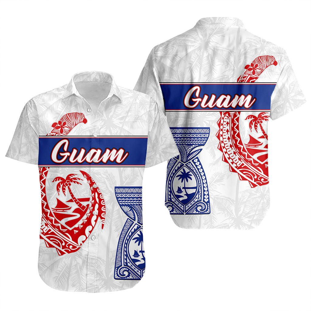 Guam Short Sleeve Shirt Micronesian Hook And Latte Stone Tribal Classic