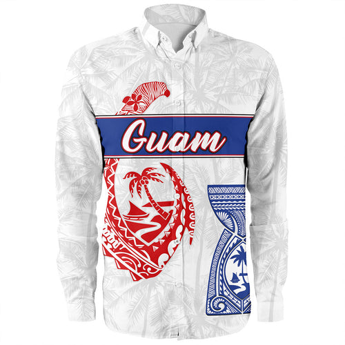 Guam Long Sleeve Shirt Micronesian Hook And Latte Stone Tribal Classic