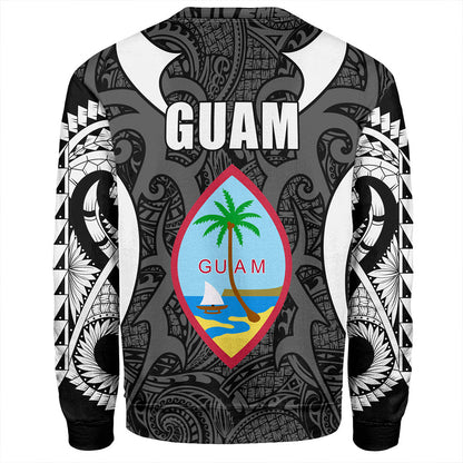 Guam Sweatshirt Coat Of Arms Tribal Tattoo Concept