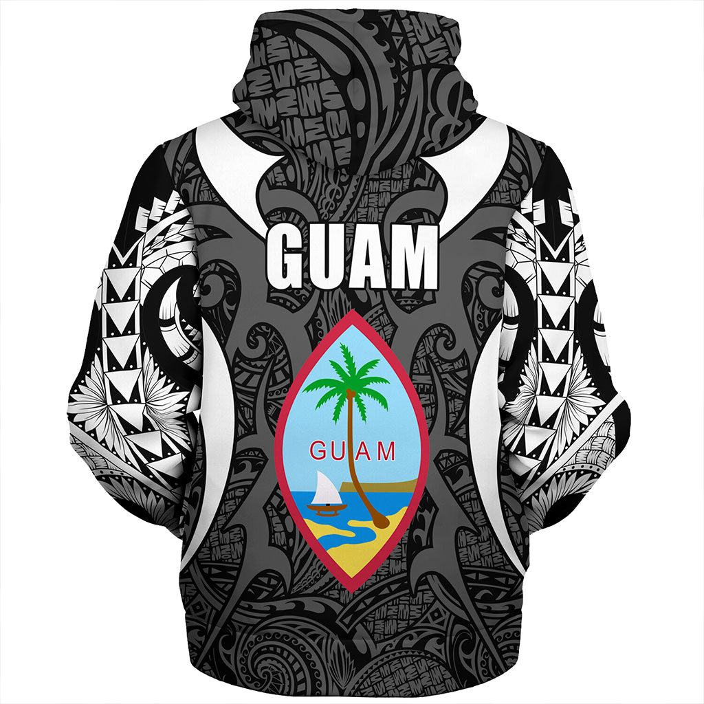 Guam Sherpa Hoodie Coat Of Arms Tribal Tattoo Concept