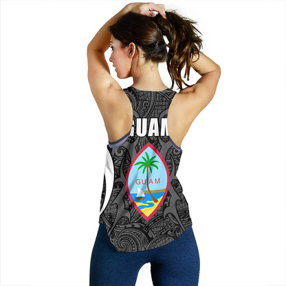 Guam Women Tank Coat Of Arms Tribal Tattoo Concept