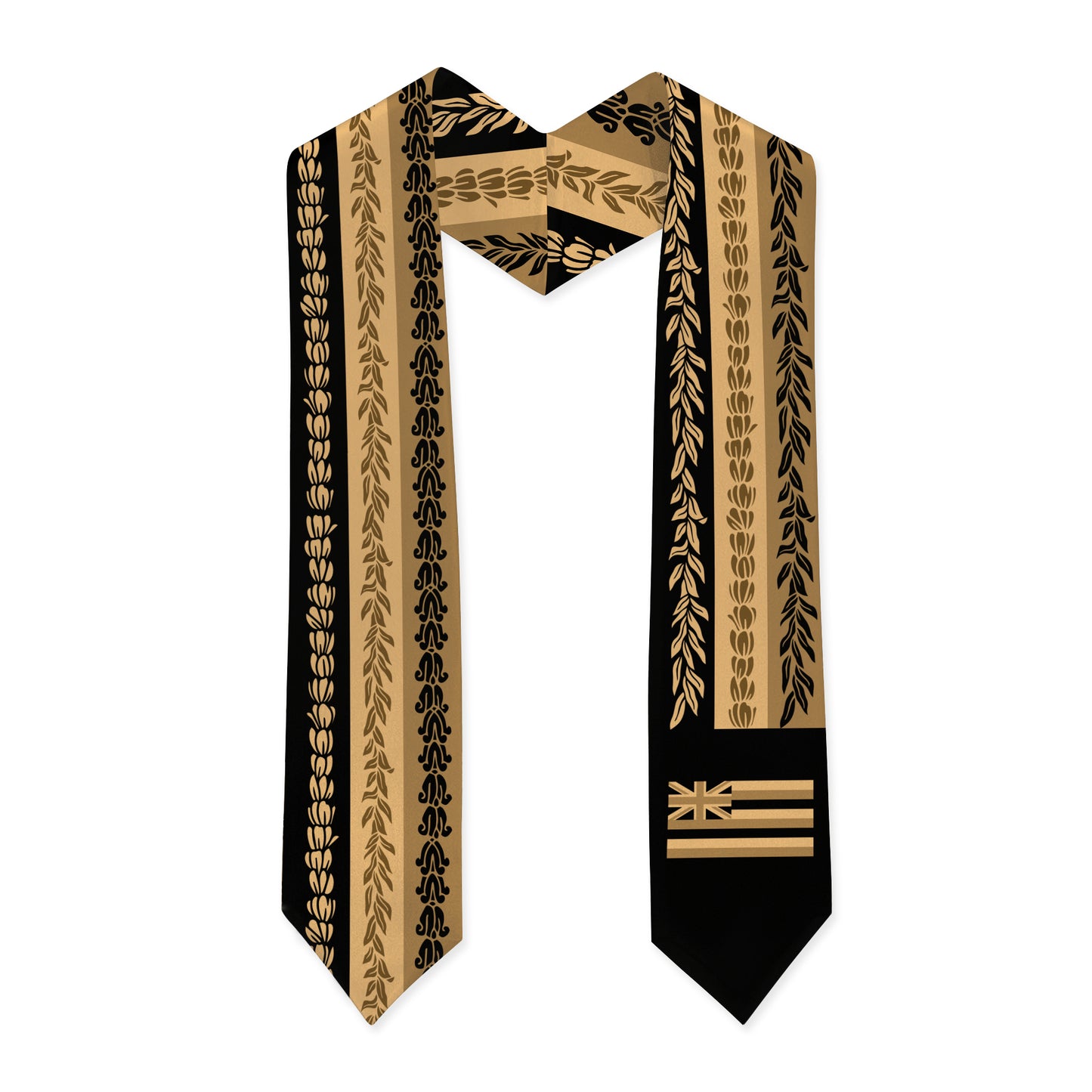 Hawaii Graduation Stole Aloha Flag With Flower Lie Beautiful Ver.1