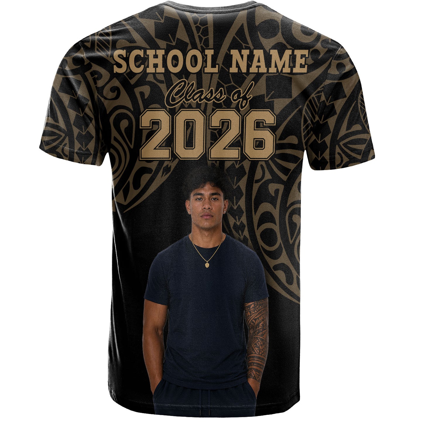 Hawaii T-Shirt Custom Class Of 2026 Kakau Style