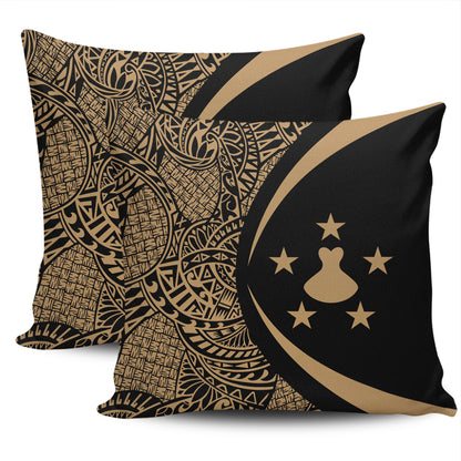 Austral Islands Pillow Cover Lauhala Gold Circle Style
