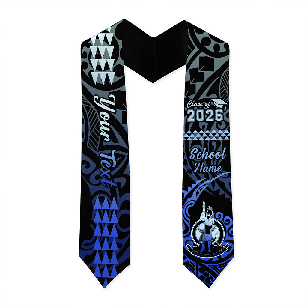 Vanuatu Graduation Stole Custom Class 2026 Tribal Kakau Style