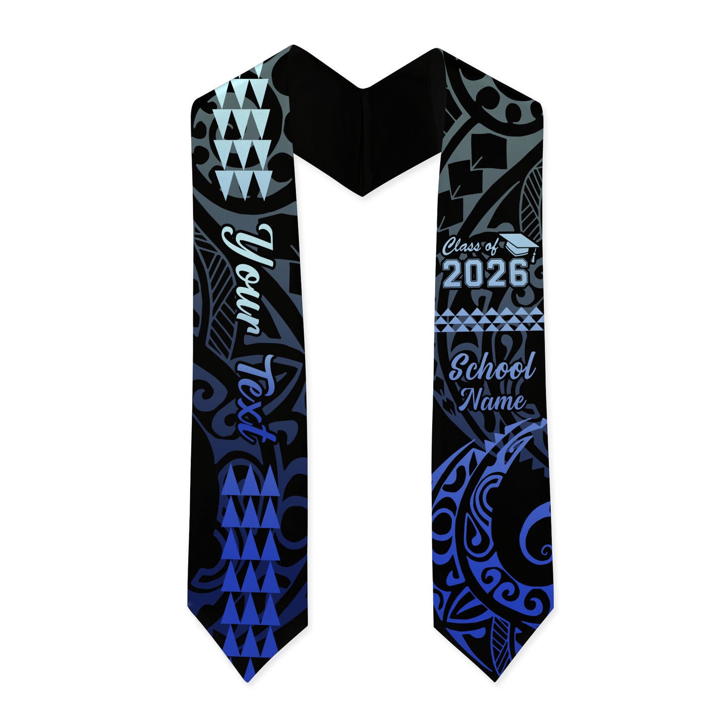 Hawaii Graduation Stole Custom Class 2026 Of Kakau Style