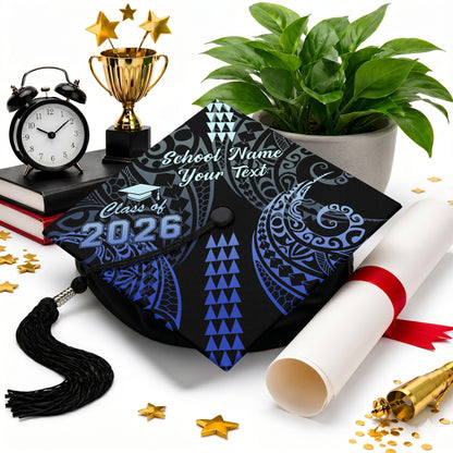 Hawaii Graduation Cap Custom Class 2026 Of Kakau Style