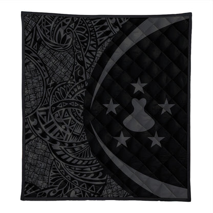 Austral Islands Premium Quilt Lauhala Gray Circle Style
