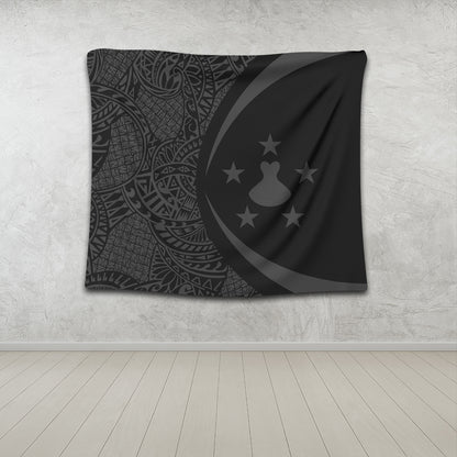 Austral Islands Tapestry Lauhala Gray Circle Style