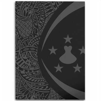 Austral Islands Area Rug Lauhala Gray Circle Style