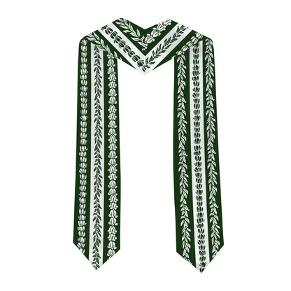 Hawaii Graduation Stole Aloha Flag With Flower Lie Beautiful Ver.1