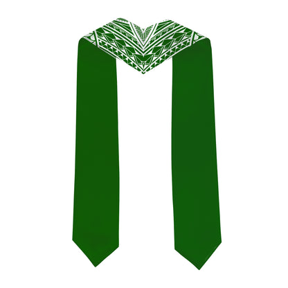 Hawaii Graduation Stole Custom 2026 Polynesian Tribal Blue Hawaiian Flag