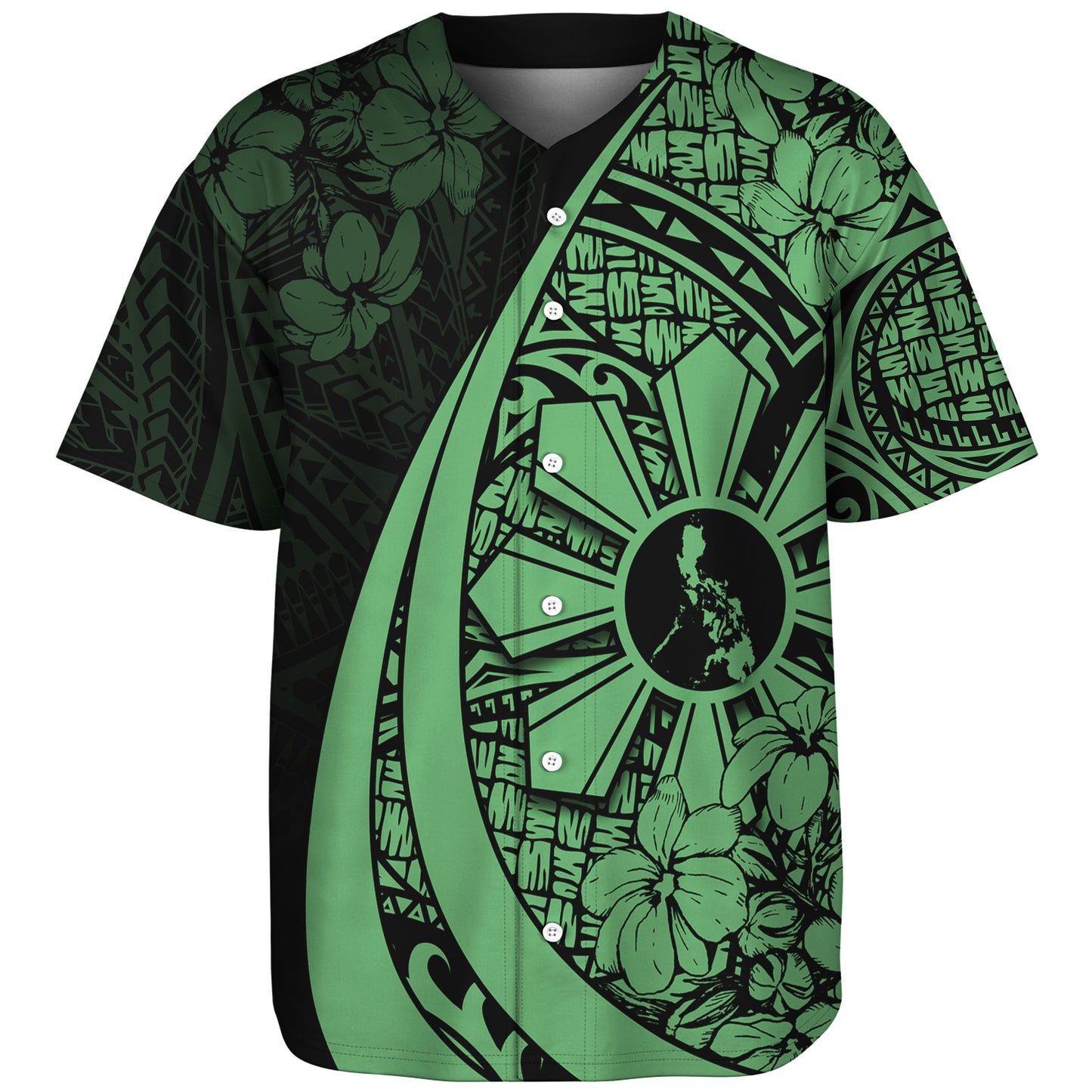 Philippines Filipinos Baseball Shirt Custom National Sampaguita Flower Symbols Style