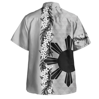 Philippines Filipinos Hawaiian Shirt Sampaguita Flower Sun Pattern Island Style Ver.1