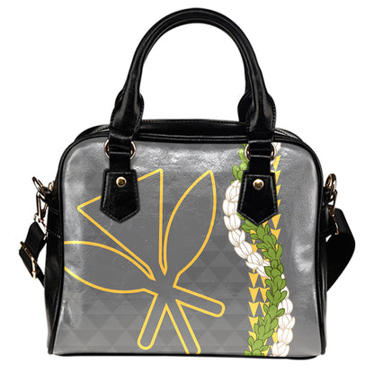 Kanaka Shoulder Handbag Kanaka Maoli Puakenikeni Maile Flower Lei