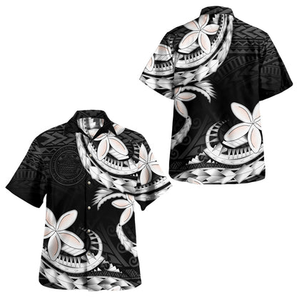 Palau Combo Short Sleeve Dress And Shirt Polynesian Patterns Plumeria Flowers Special Style