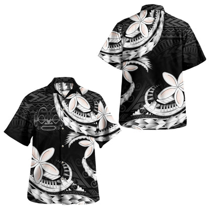 Marquesas Islands Combo Puletasi And Shirt Polynesian Patterns Plumeria Flowers Special Style