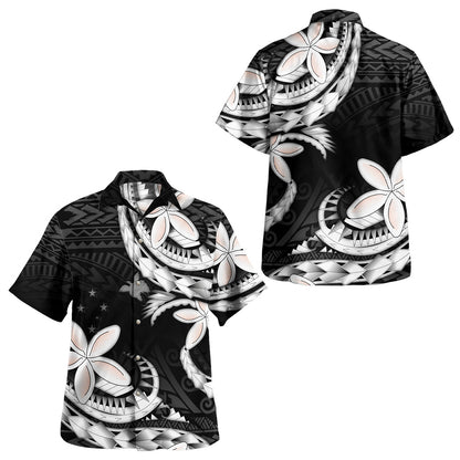 Papua New Guinea Combo Off Shoulder Long Dress And Shirt Polynesian Patterns Plumeria Flowers Special Style