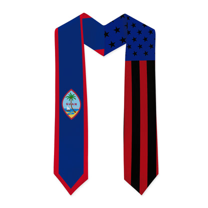 Guam Graduation Stole Guam And American Half Concept