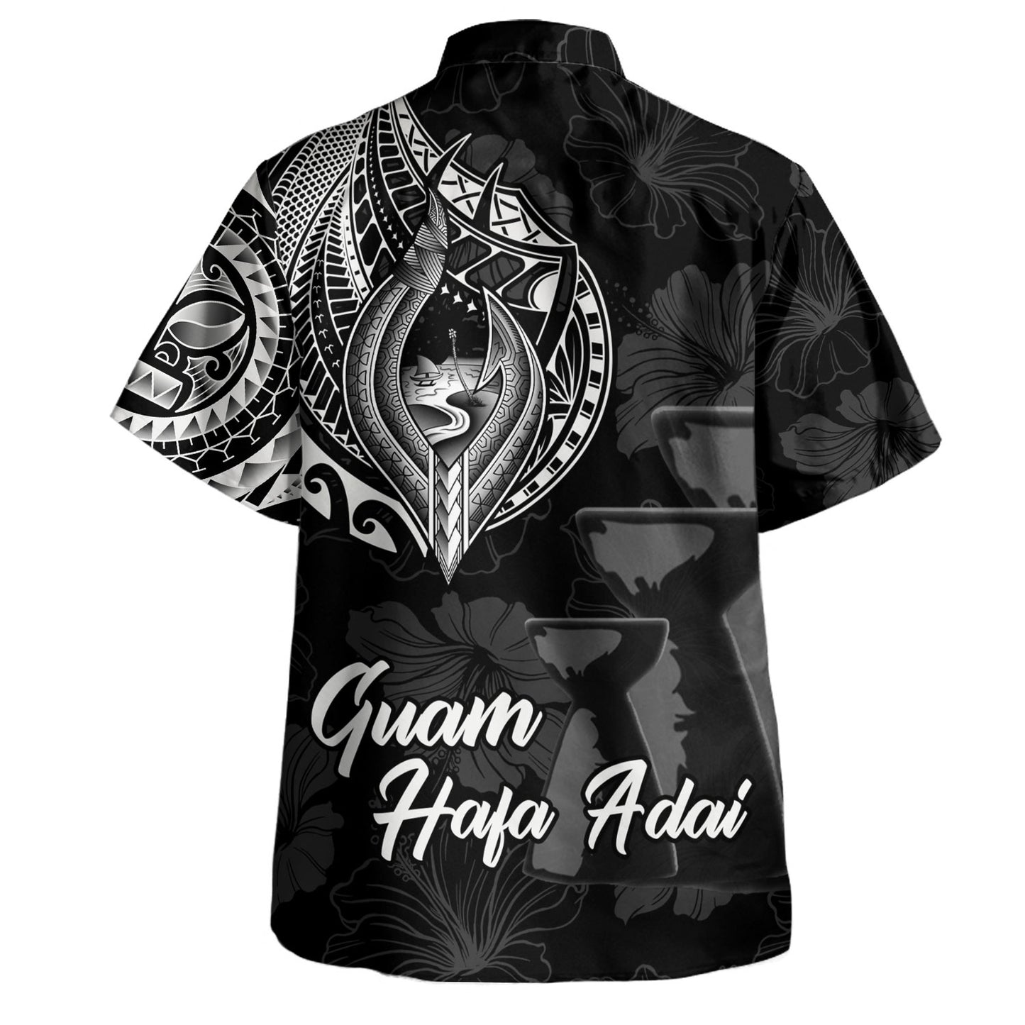 Gambier Islands Hawaiian Shirt Polynesian Coat Of Arms Tribal Tattoo