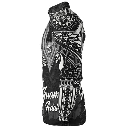 Guam Long Sleeve Shirt Hafa Adai Guam Seal Half Sleeve Tattoo