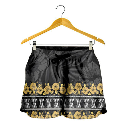 Guam Women Shorts Hibiscus Chamorro