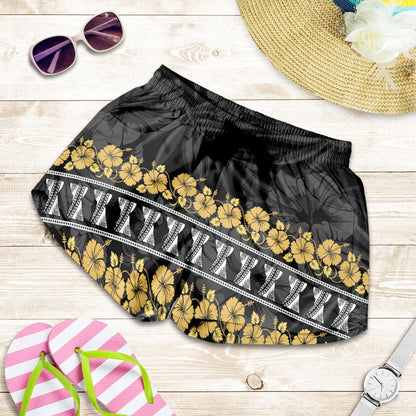 Guam Women Shorts Hibiscus Chamorro