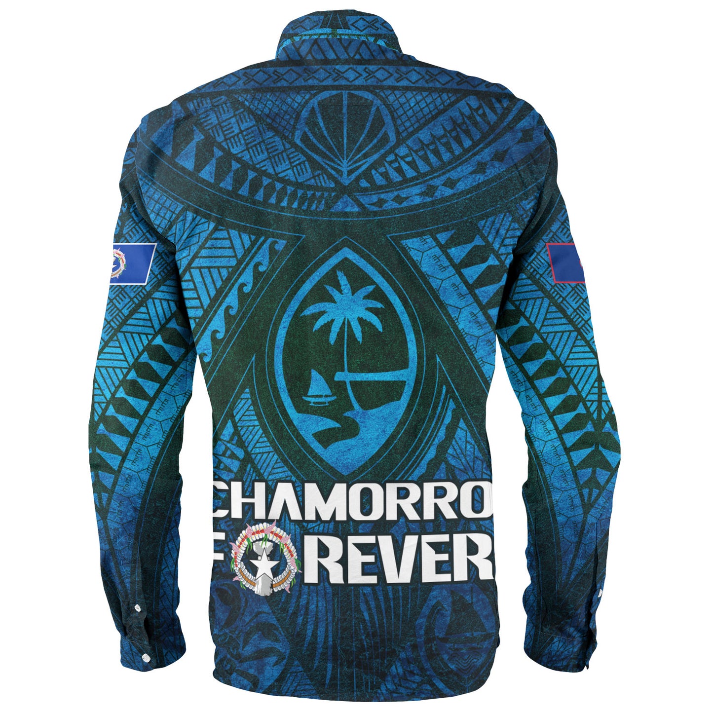 Guam Custom Personalised Long Sleeve Shirt Mariana Islands Chamorro Forever Style