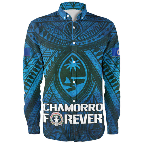 Guam Custom Personalised Long Sleeve Shirt Mariana Islands Chamorro Forever Style