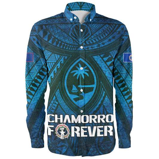 Guam Custom Personalised Long Sleeve Shirt Mariana Islands Chamorro Forever Style