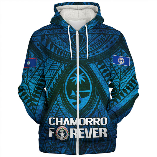 Guam Custom Personalised Sherpa Hoodie Mariana Islands Chamorro Forever Style