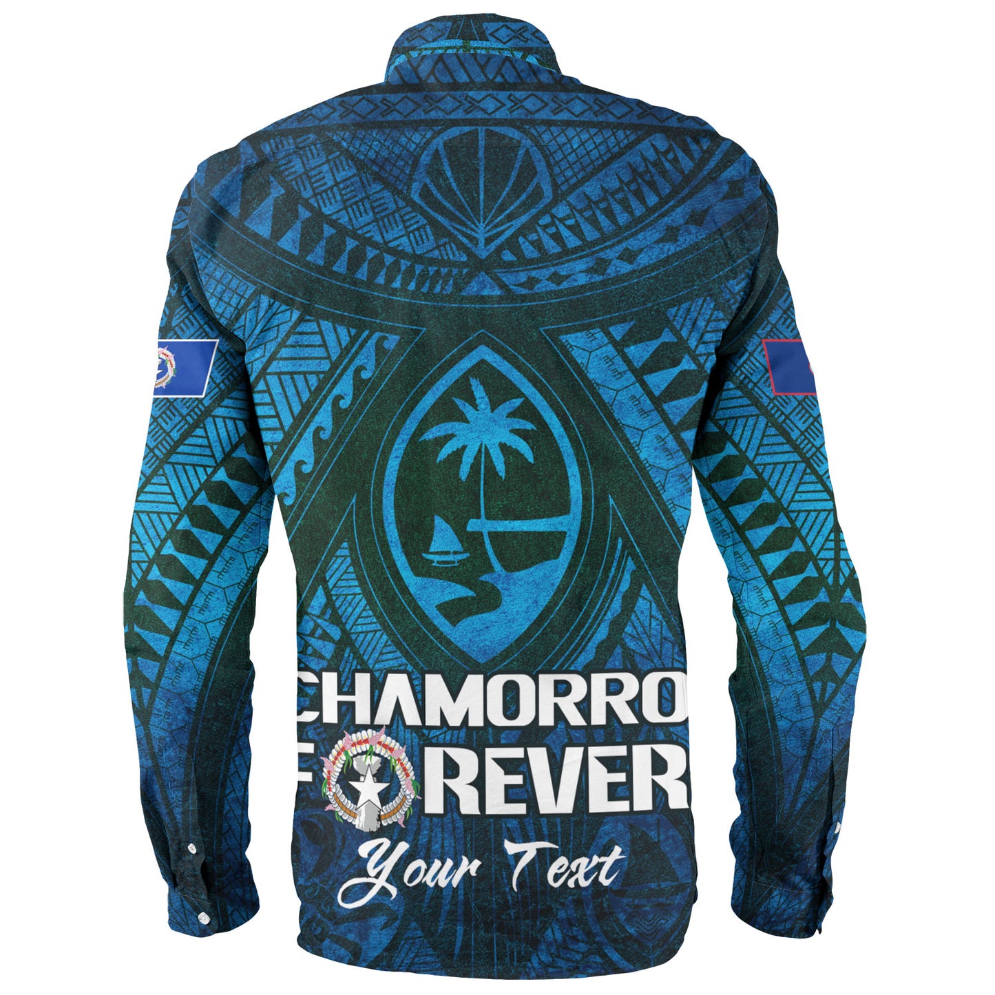Guam Custom Personalised Long Sleeve Shirt Mariana Islands Chamorro Forever Style