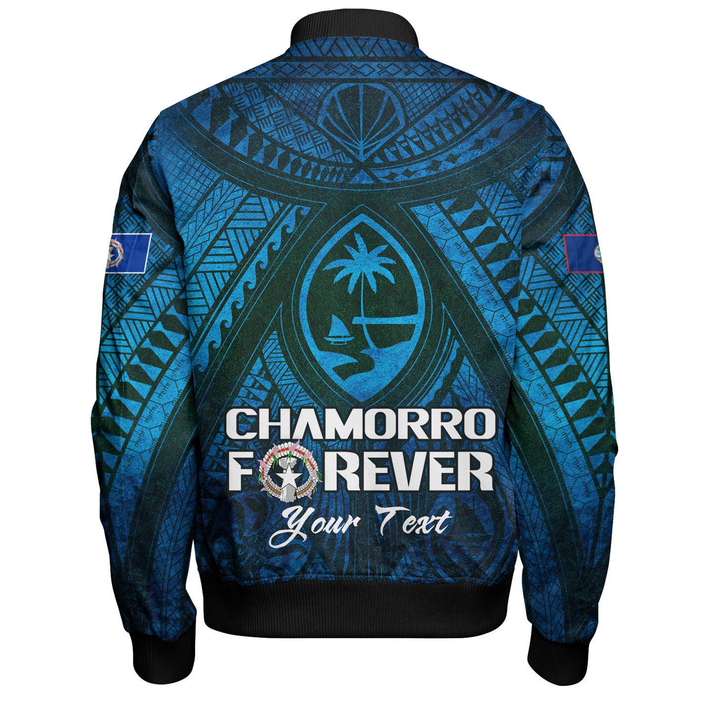 Guam Custom Personalised Bomber Jacket Mariana Islands Chamorro Forever Style