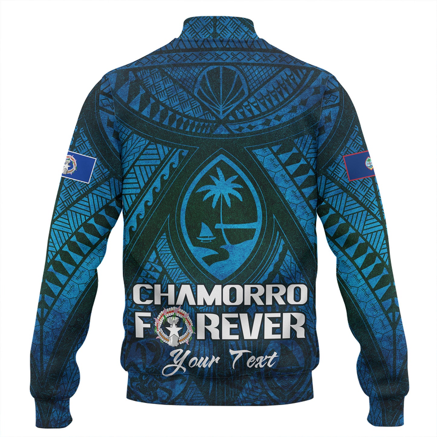 Guam Custom Personalised Baseball Jacket Mariana Islands Chamorro Forever Style