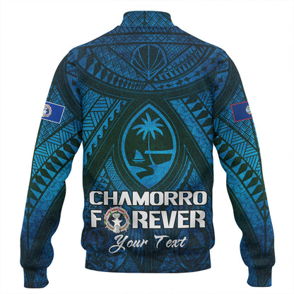Guam Custom Personalised Baseball Jacket Mariana Islands Chamorro Forever Style