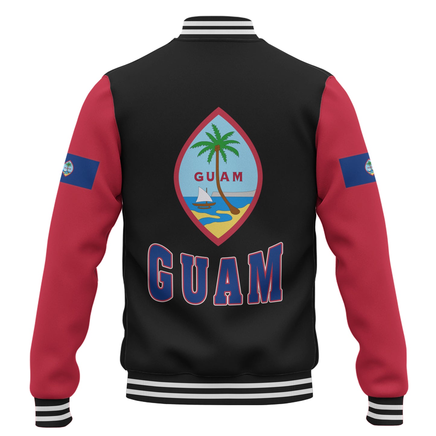 Guam Baseball Jacket Letters Style