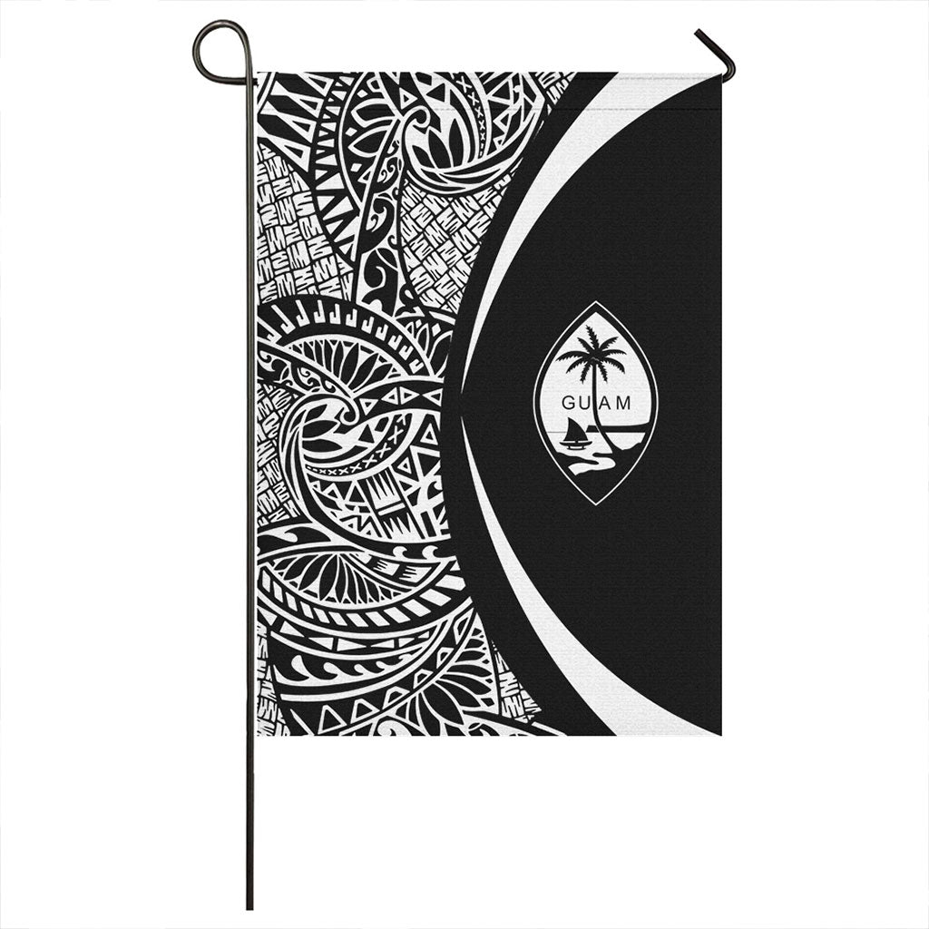 Guam Garden Flag Lauhala Circle White