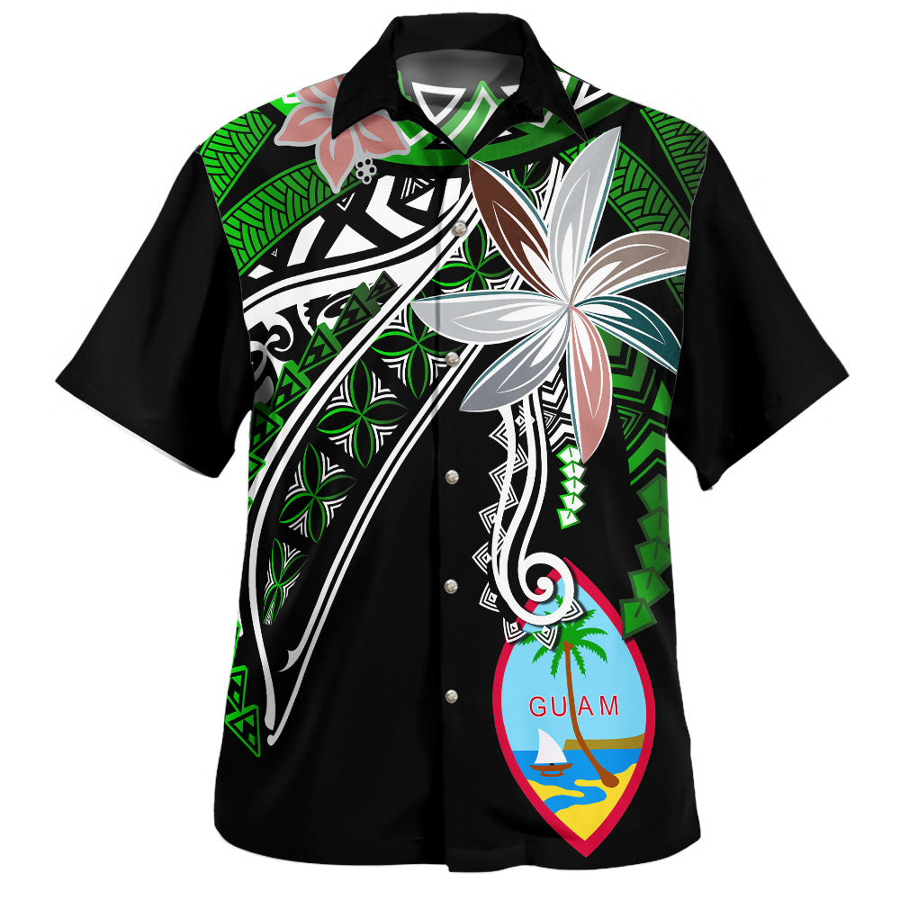 Marshall Islands Hawaiian Shirt Custom Personalised Fanciful Forest Green
