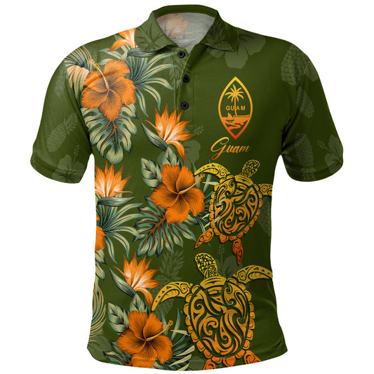 Guam Polo Shirt Custom Personalised Polynesian Tropical Summer