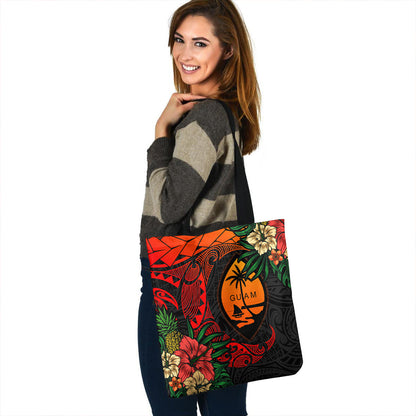 Guam Tote Bag Polynesian Turtle Tropical