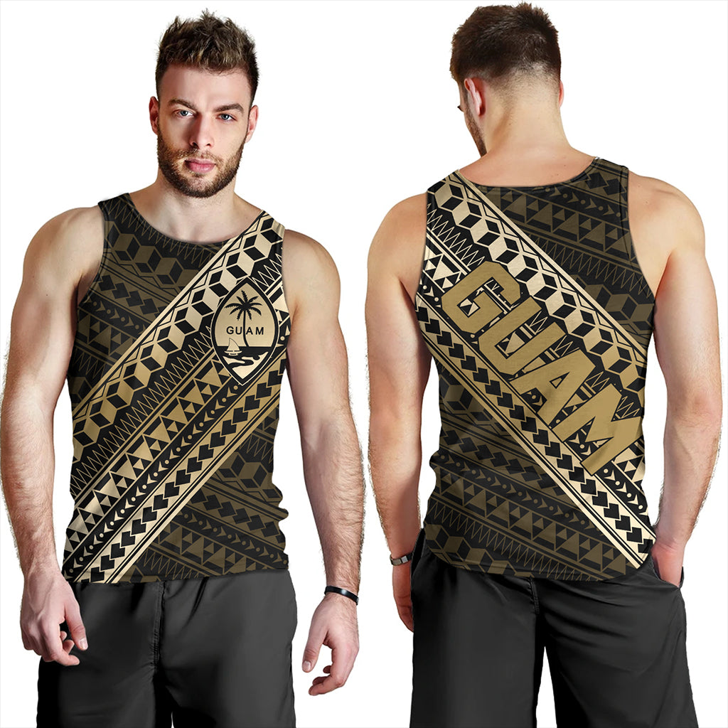 Guam Tank Top Tribal Tattoo Style