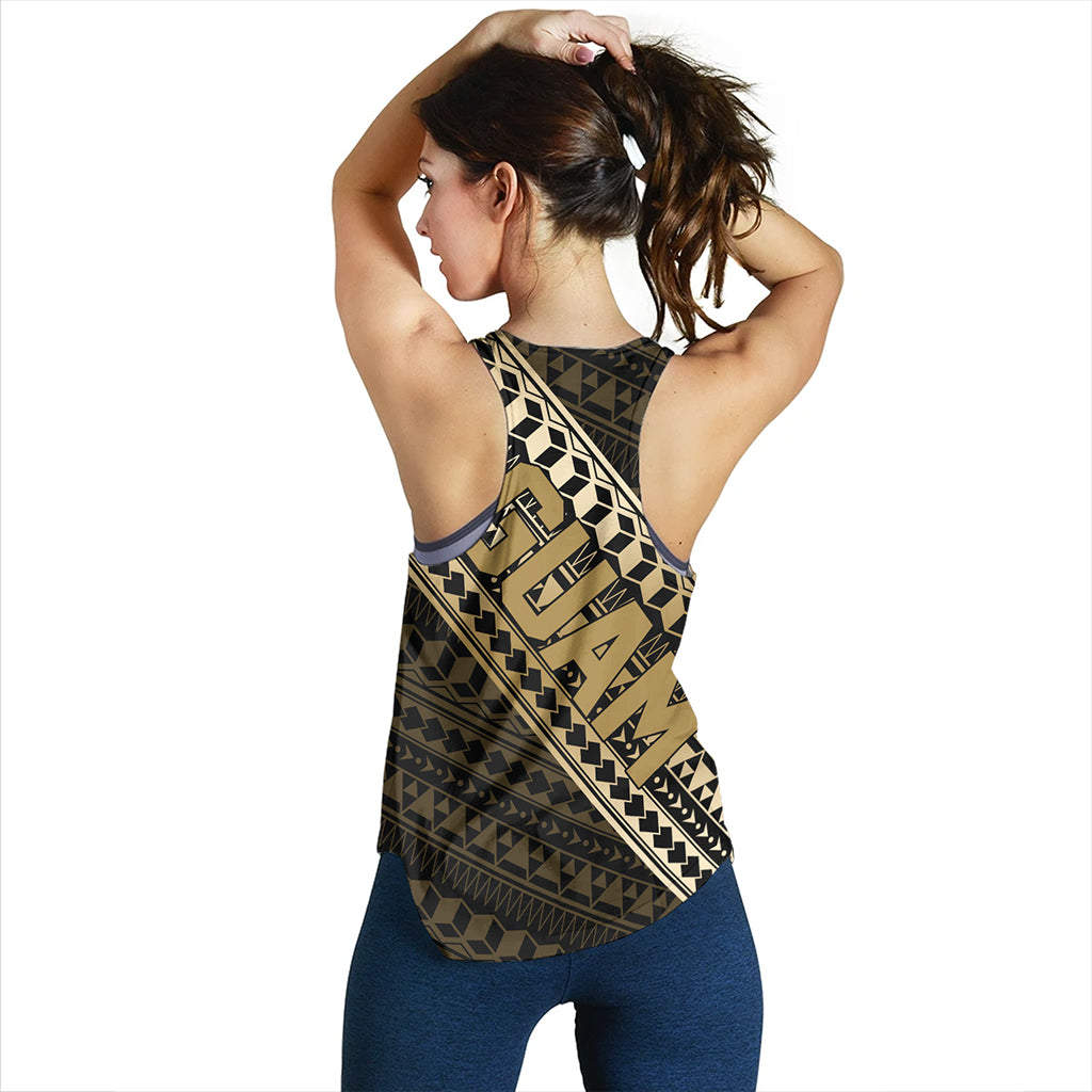 Guam Women Tank Tribal Tattoo Style