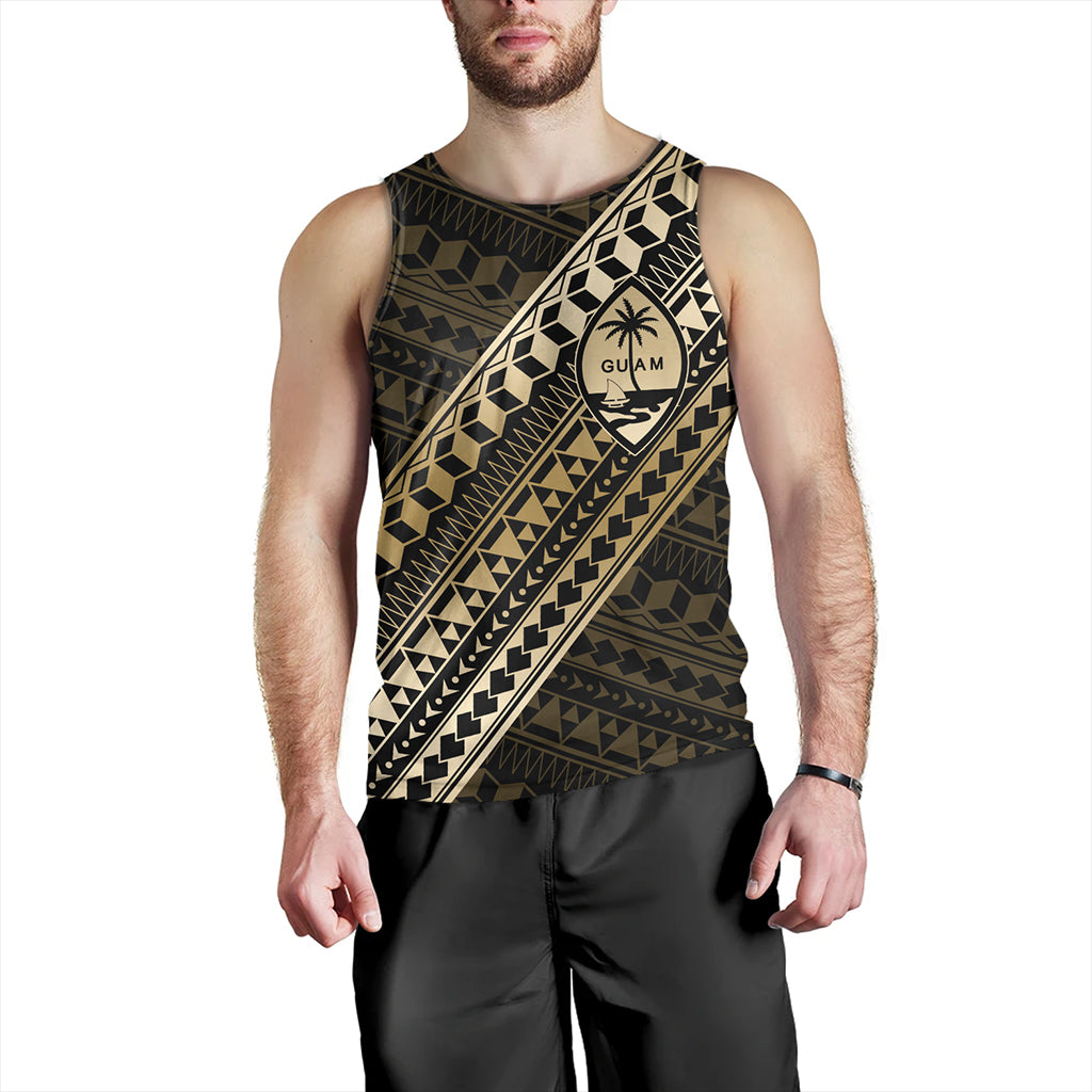 Guam Tank Top Tribal Tattoo Style